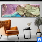 Leinwandbild Fluid Art Summertime Panorama Produktvorschau mit dem Bild Fluid Art Summertime im Format Panorama.