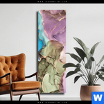 Leinwandbild Fluid Art Summertime Schmal Produktvorschau mit dem Bild Fluid Art Summertime im Format Schmal.