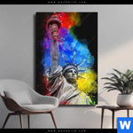 Leinwandbild Freiheitsstatue Pop Art No 2 Hochformat Produktvorschau mit dem Bild Freiheitsstatue Pop Art No.2 im Format Hochformat.