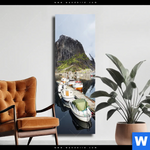 Leinwandbild Fruehling In Norwegen Schmal Produktvorschau mit dem Bild Frühling in Norwegen im Format Schmal.