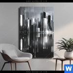 Leinwandbild Futuristische Skyline Hochformat Produktvorschau mit dem Bild Futuristische Skyline im Format Hochformat.