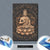Leinwandbild Goldener Buddha No 2 Hochformat