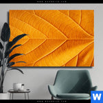 Leinwandbild Goldenes Blatt Querformat Produktvorschau mit dem Bild Goldenes Blatt im Format Querformat.