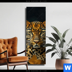 Leinwandbild Goldfluegel Leopard Schmal Produktvorschau mit dem Bild Goldflügel-Leopard im Format Schmal.