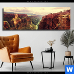Leinwandbild Grand Canyon Landschaft Panorama Produktvorschau mit dem Bild Grand Canyon Landschaft im Format Panorama.