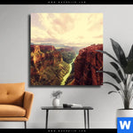 Leinwandbild Grand Canyon Landschaft Quadrat Produktvorschau mit dem Bild Grand Canyon Landschaft im Format Quadrat.