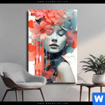 Leinwandbild Jolanda Frau Mit Blumen Im Haar Hochformat Produktvorschau mit dem Bild Jolanda - Frau mit Blumen im Haar im Format Hochformat.