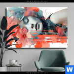 Leinwandbild Jolanda Frau Mit Blumen Im Haar Querformat Produktvorschau mit dem Bild Jolanda - Frau mit Blumen im Haar im Format Querformat.