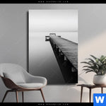 Leinwandbild Kalter Morgen Am Meer Hochformat Produktvorschau mit dem Bild Kalter Morgen am Meer im Format Hochformat.