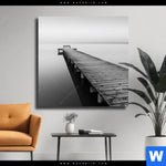 Leinwandbild Kalter Morgen Am Meer Quadrat Produktvorschau mit dem Bild Kalter Morgen am Meer im Format Quadrat.