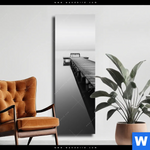 Leinwandbild Kalter Morgen Am Meer Schmal Produktvorschau mit dem Bild Kalter Morgen am Meer im Format Schmal.