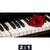 Leinwandbild Klavier Rose Querformat Motivorschau Seitenverhaeltnis 2 1