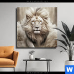 Leinwandbild Koenig Der Tiere Quadrat Produktvorschau mit dem Bild König der Tiere im Format Quadrat.