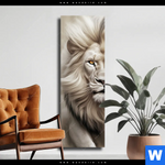 Leinwandbild Koenig Der Tiere Schmal Produktvorschau mit dem Bild König der Tiere im Format Schmal.