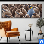 Leinwandbild Koenigspinguine Panorama Produktvorschau mit dem Bild Königspinguine im Format Panorama.