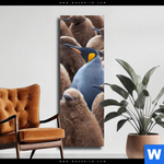 Leinwandbild Koenigspinguine Schmal Produktvorschau mit dem Bild Königspinguine im Format Schmal.