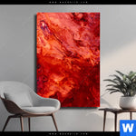 Leinwandbild Liquid Marmor Rot Hochformat Produktvorschau mit dem Bild Liquid Marmor rot im Format Hochformat.