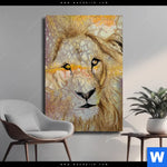 Leinwandbild Loewe Hochformat Produktvorschau mit dem Bild Löwe im Format Hochformat.