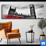 Leinwandbild London In Bewegung Panorama Produktvorschau mit dem Bild London in Bewegung im Format Panorama.