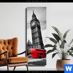 Leinwandbild London In Bewegung Schmal Produktvorschau mit dem Bild London in Bewegung im Format Schmal.