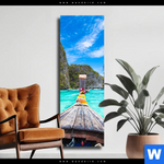 Leinwandbild Longtail Boot Schmal Produktvorschau mit dem Bild Longtail-Boot im Format Schmal.