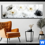 Leinwandbild Luftige Bluetenstille Panorama Produktvorschau mit dem Bild Luftige Blütenstille im Format Panorama.
