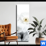 Leinwandbild Luftige Bluetenstille Schmal Produktvorschau mit dem Bild Luftige Blütenstille im Format Schmal.