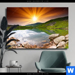 Leinwandbild Majestaetischer Sonnenuntergang Querformat Produktvorschau mit dem Bild Majestätischer Sonnenuntergang im Format Querformat.