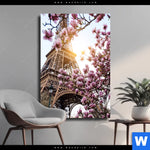 Leinwandbild Mangnolien In Paris Hochformat Produktvorschau mit dem Bild Mangnolien in Paris im Format Hochformat.