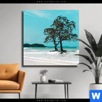 Leinwandbild Mangrovenbaum Im Wasser Quadrat Produktvorschau mit dem Bild Mangrovenbaum im Wasser im Format Quadrat.
