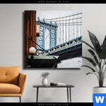 Leinwandbild Manhattan Quadrat Produktvorschau mit dem Bild Manhattan im Format Quadrat.