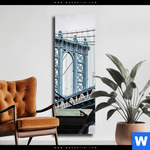 Leinwandbild Manhattan Schmal Produktvorschau mit dem Bild Manhattan im Format Schmal.