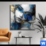 Leinwandbild Mona Zerbrechliche Eleganz Quadrat Produktvorschau mit dem Bild Mona - Zerbrechliche Eleganz im Format Quadrat.