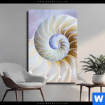Leinwandbild Muschel Fossil No 2 Hochformat Produktvorschau mit dem Bild Muschel Fossil No. 2 im Format Hochformat.
