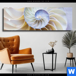 Leinwandbild Muschel Fossil No 2 Panorama Produktvorschau mit dem Bild Muschel Fossil No. 2 im Format Panorama.