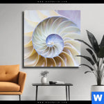 Leinwandbild Muschel Fossil No 2 Quadrat Produktvorschau mit dem Bild Muschel Fossil No. 2 im Format Quadrat.