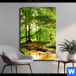 Leinwandbild Natur Pur Der Wald Hochformat Produktvorschau mit dem Bild Natur pur - Der Wald im Format Hochformat.