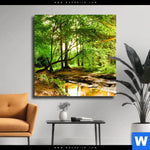 Leinwandbild Natur Pur Der Wald Quadrat Produktvorschau mit dem Bild Natur pur - Der Wald im Format Quadrat.