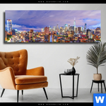Leinwandbild New York Skyline Panorama Produktvorschau mit dem Bild New York Skyline im Format Panorama.