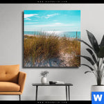 Leinwandbild Nordseelandschaft Auf Sylt Quadrat Produktvorschau mit dem Bild Nordseelandschaft auf Sylt im Format Quadrat.