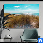 Leinwandbild Nordseelandschaft Auf Sylt Querformat Produktvorschau mit dem Bild Nordseelandschaft auf Sylt im Format Querformat.