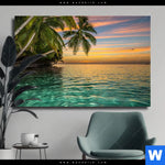 Leinwandbild Paradiesische Insel Querformat Produktvorschau mit dem Bild Paradiesische Insel im Format Querformat.