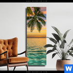 Leinwandbild Paradiesische Insel Schmal Produktvorschau mit dem Bild Paradiesische Insel im Format Schmal.