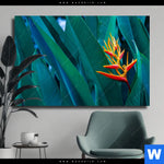Leinwandbild Paradiesvogelblume Querformat Produktvorschau mit dem Bild Paradiesvogelblume im Format Querformat.
