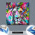 Leinwandbild Pop Art Loewe No 1 Quadrat Materialbild