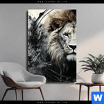 Leinwandbild Portraet Eines Loewen Hochformat Produktvorschau mit dem Bild Porträt eines Löwen im Format Hochformat.