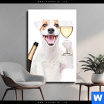 Leinwandbild Prost Tierische Party Hochformat Produktvorschau mit dem Bild Prost - tierische Party im Format Hochformat.