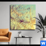 Leinwandbild Pusteblume Bei Sonnenuntergang Quadrat Produktvorschau mit dem Bild Pusteblume bei Sonnenuntergang im Format Quadrat.