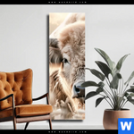 Leinwandbild Rind Kraft Der Stille Schmal Produktvorschau mit dem Bild Rind - Kraft der Stille im Format Schmal.