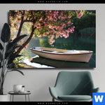 Leinwandbild Romantische Bootstour Querformat Produktvorschau mit dem Bild Romantische Bootstour im Format Querformat.